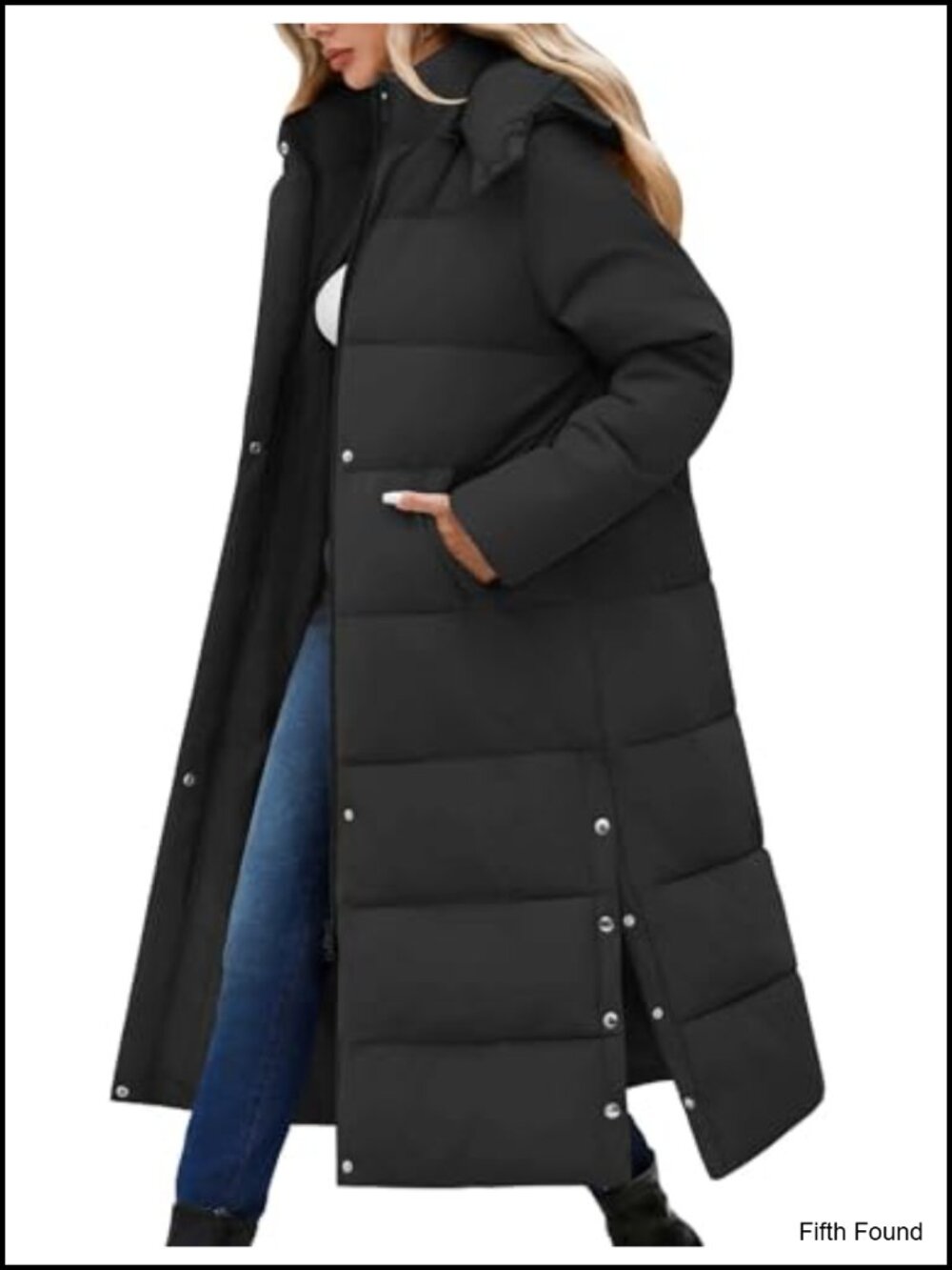 Women's Long Maxi Down Puffer Coat Waterproof Fleece Lined Winter Jacket
